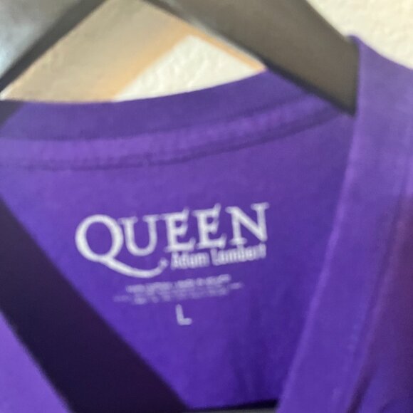 QUEEN with Adam Lambert CROWN JEWELS Las Vegas MGM Concert Tee shirt Purple Size - Picture 3 of 5